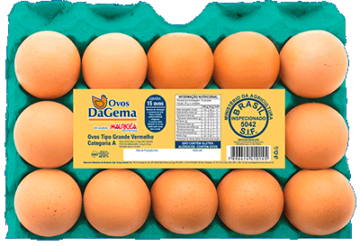 15 ovos tipo Grande Vermelho